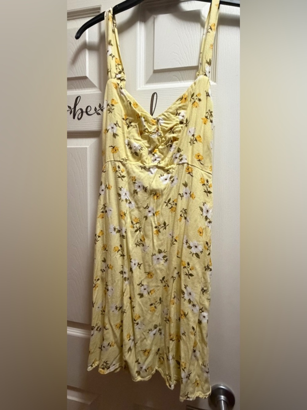 Old Navy Yellow Floral Slip Dress